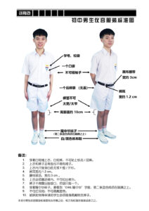 2023 初中男生仪容服装标准图